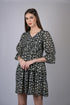 OWO THE LABEL Black star print fit & flare dress (OTL-DRS1003)